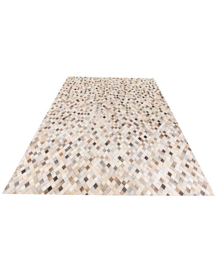 6' 7 x 9' 11 Cowhide Stocks Rug