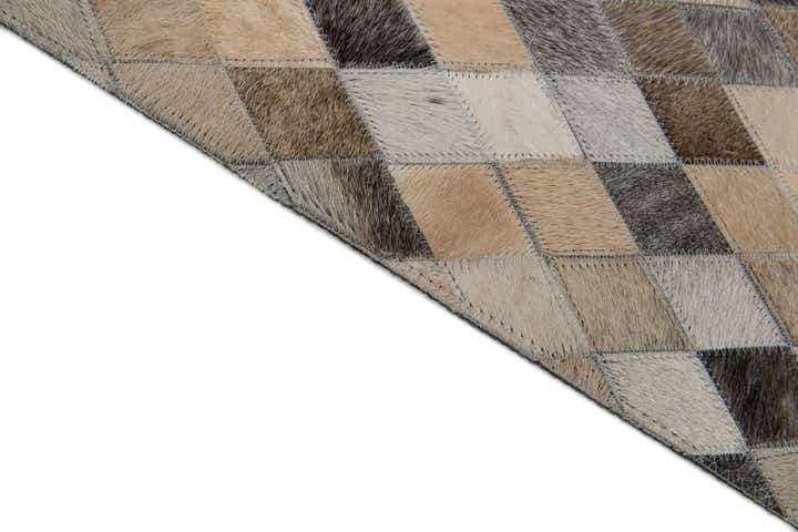 6' 7 x 9' 11 Cowhide Stocks Rug