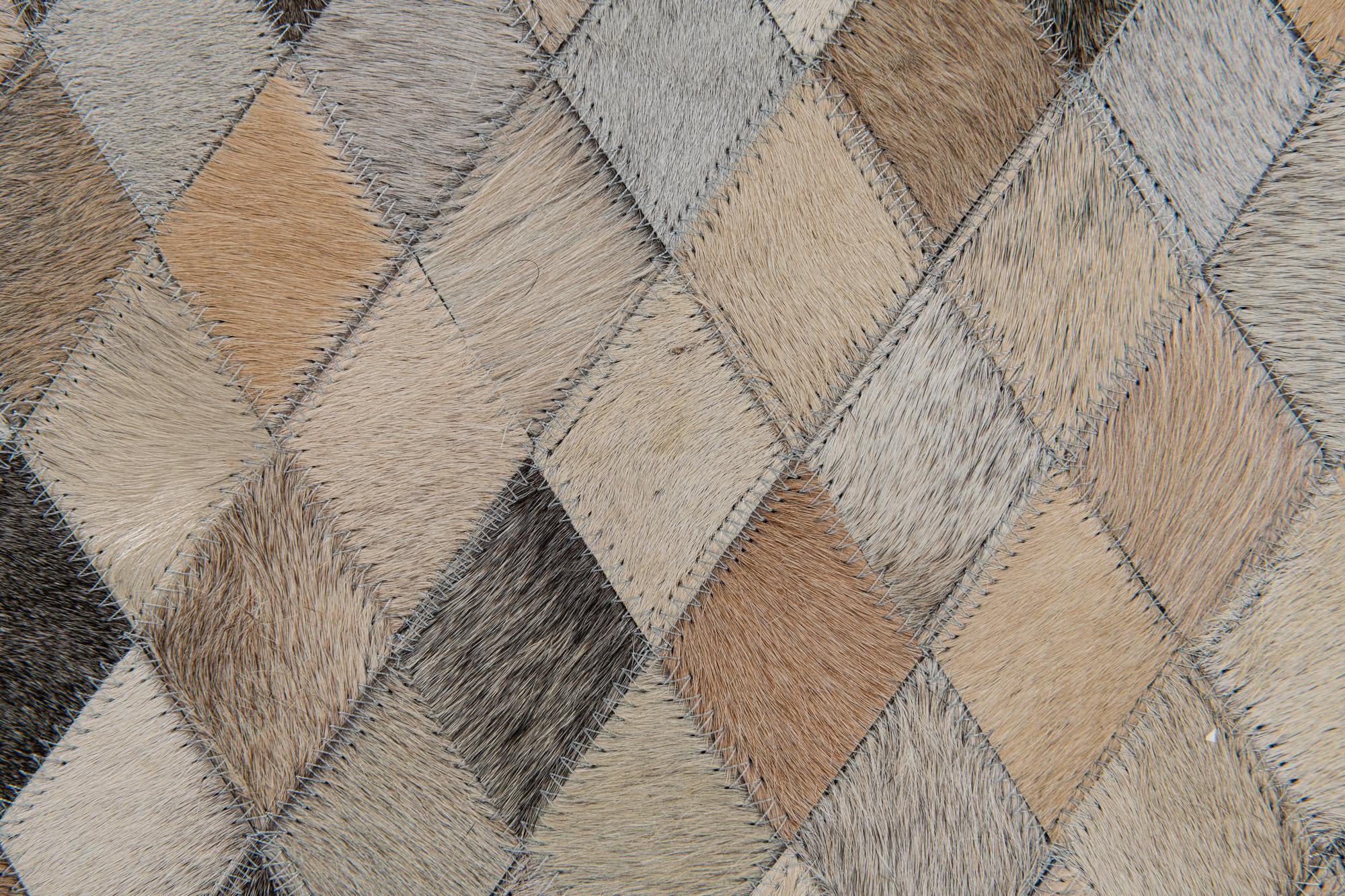 6' 7 x 9' 11 Cowhide Stocks Rug
