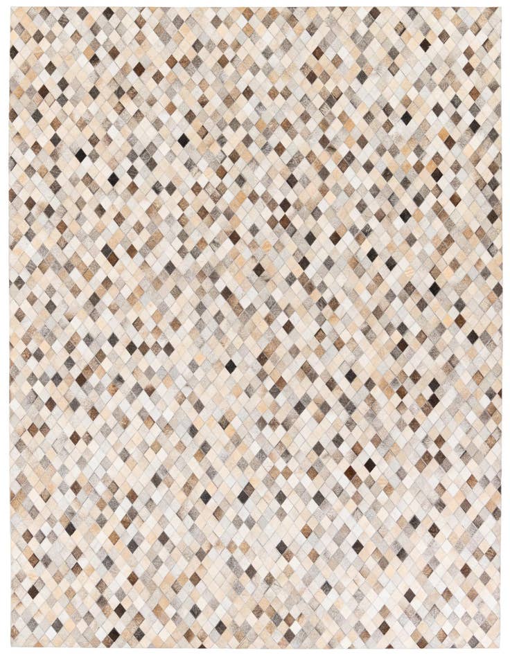 Detail image of 6' 7 x 9' 11 Cowhide Stocks Rug
