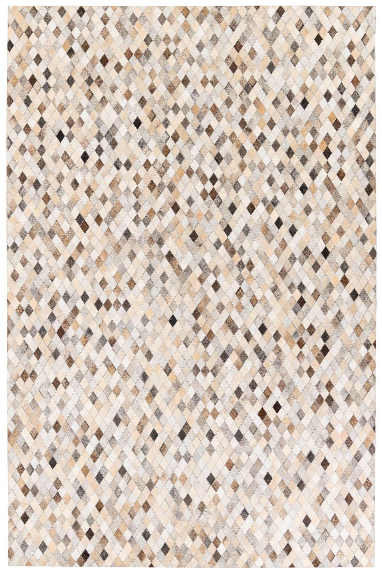 6' 7 x 9' 11 Cowhide Stocks Rug