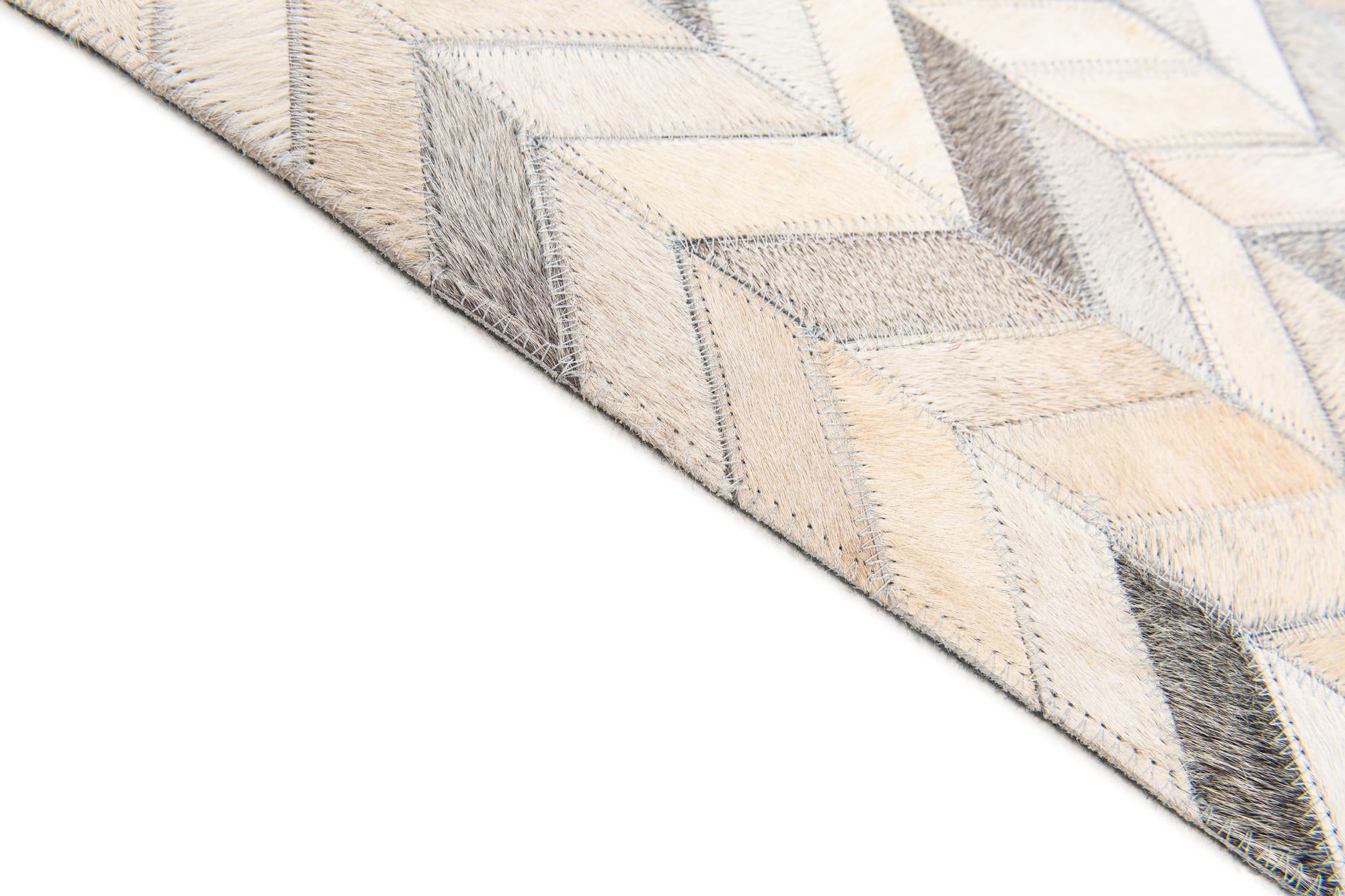 6' 8 x 9' 10 Cowhide Stocks Rug