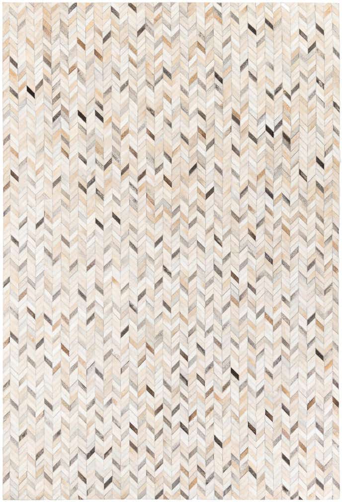 6' 8 x 9' 10 Cowhide Stocks Rug