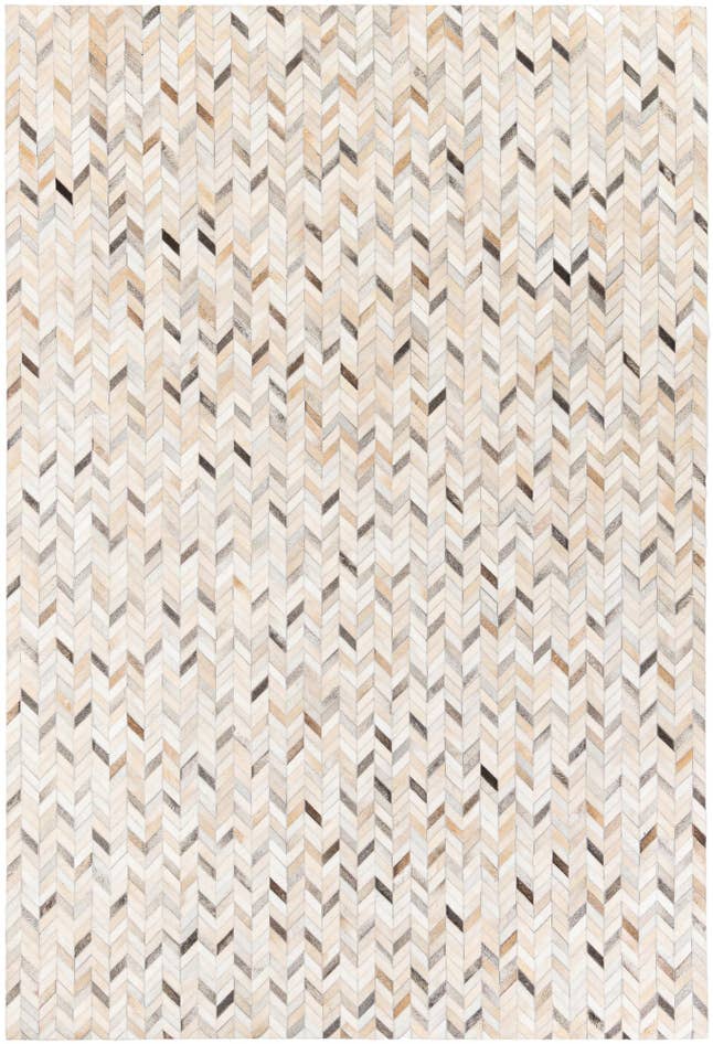 Detail image of 6' 8 x 9' 10 Cowhide Stocks Rug