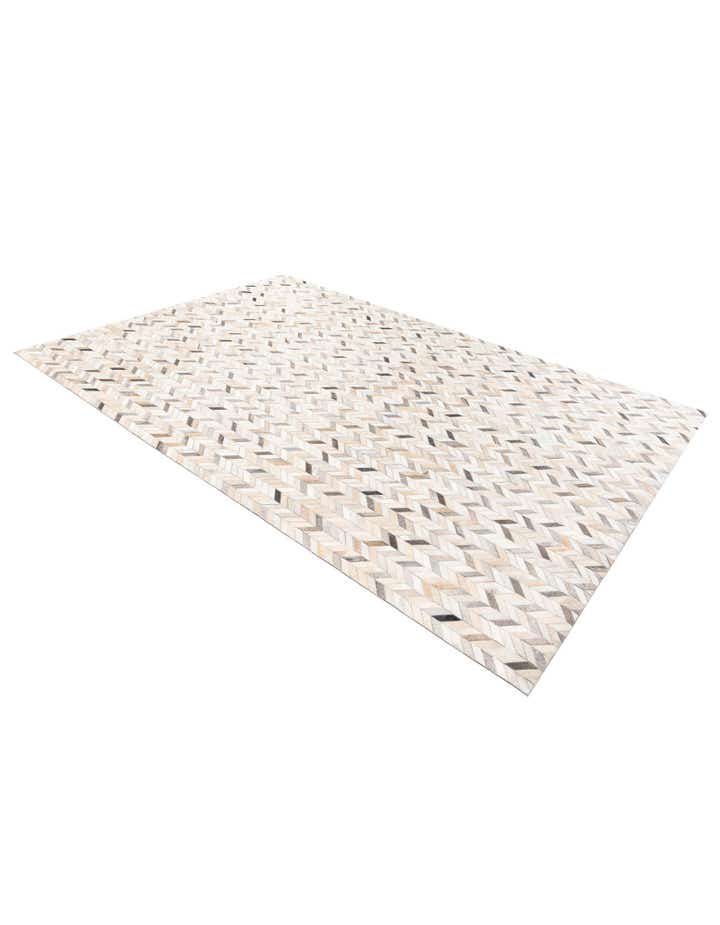 6' 7 x 10' Cowhide Stocks Rug