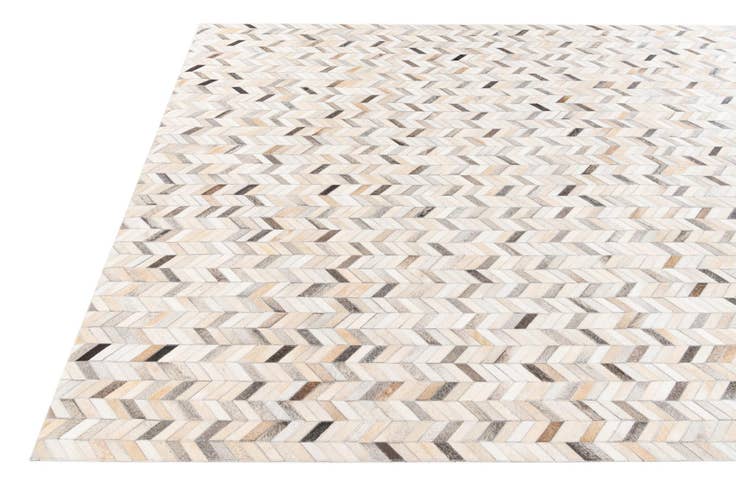 Detail image of 6' 7 x 10' Cowhide Stocks Rug