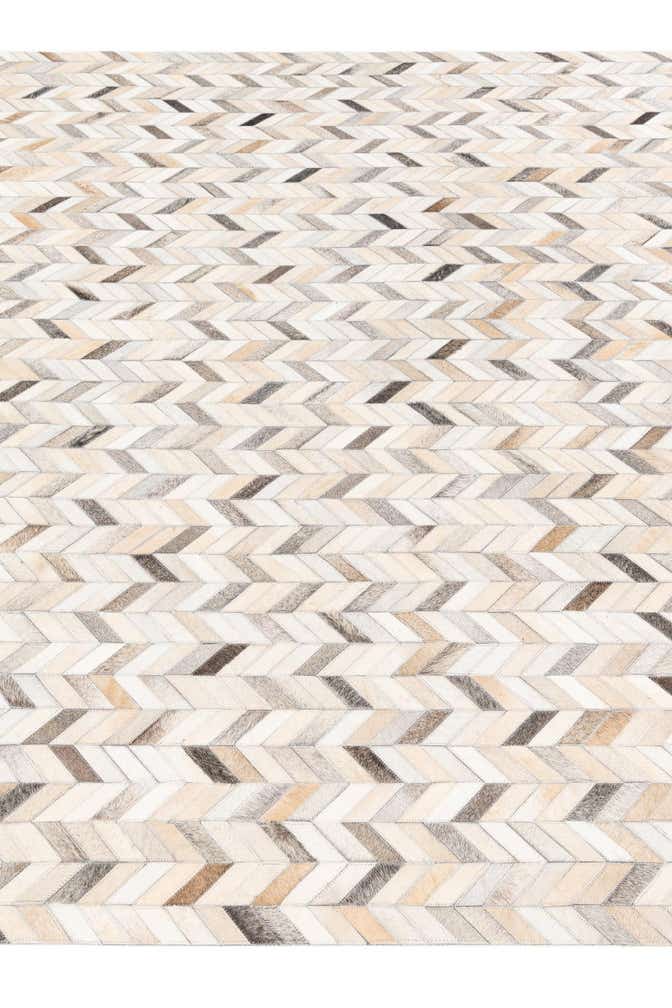 6' 7 x 10' Cowhide Stocks Rug