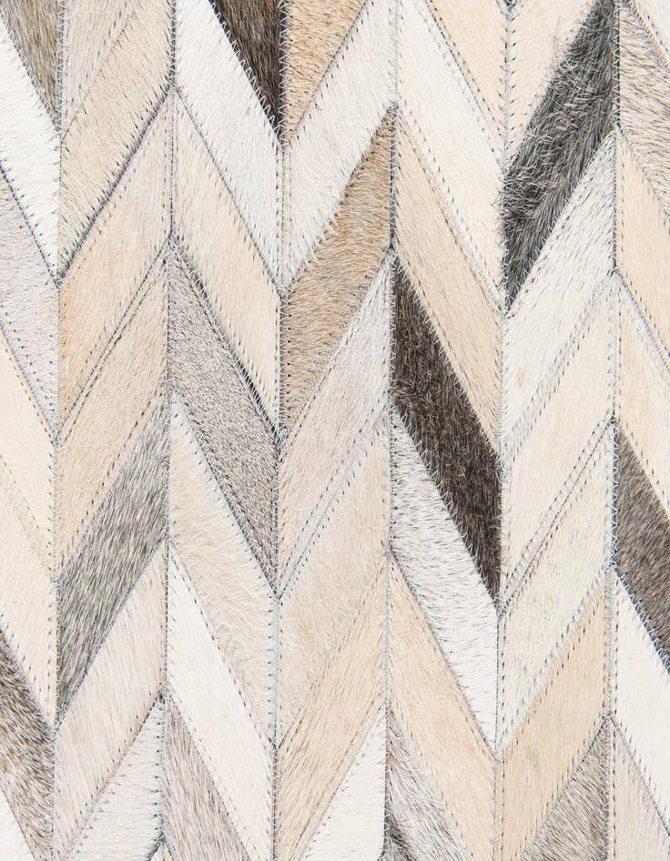 Detail image of 6' 7 x 10' Cowhide Stocks Rug