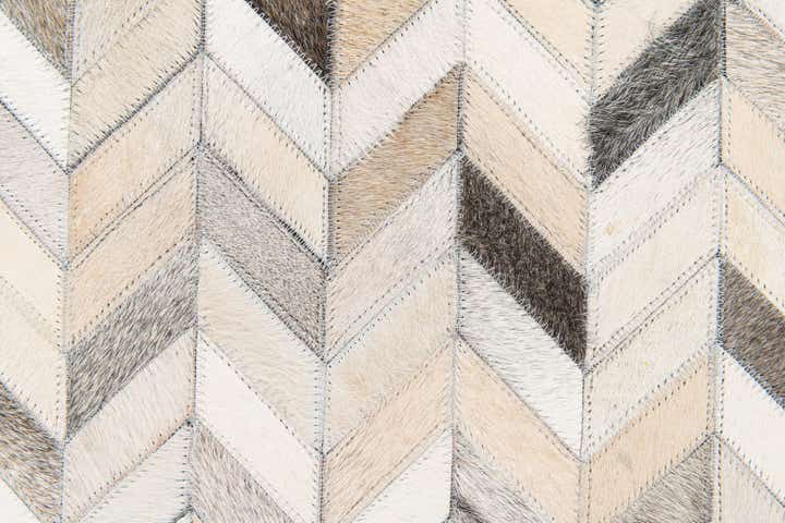 6' 7 x 10' Cowhide Stocks Rug