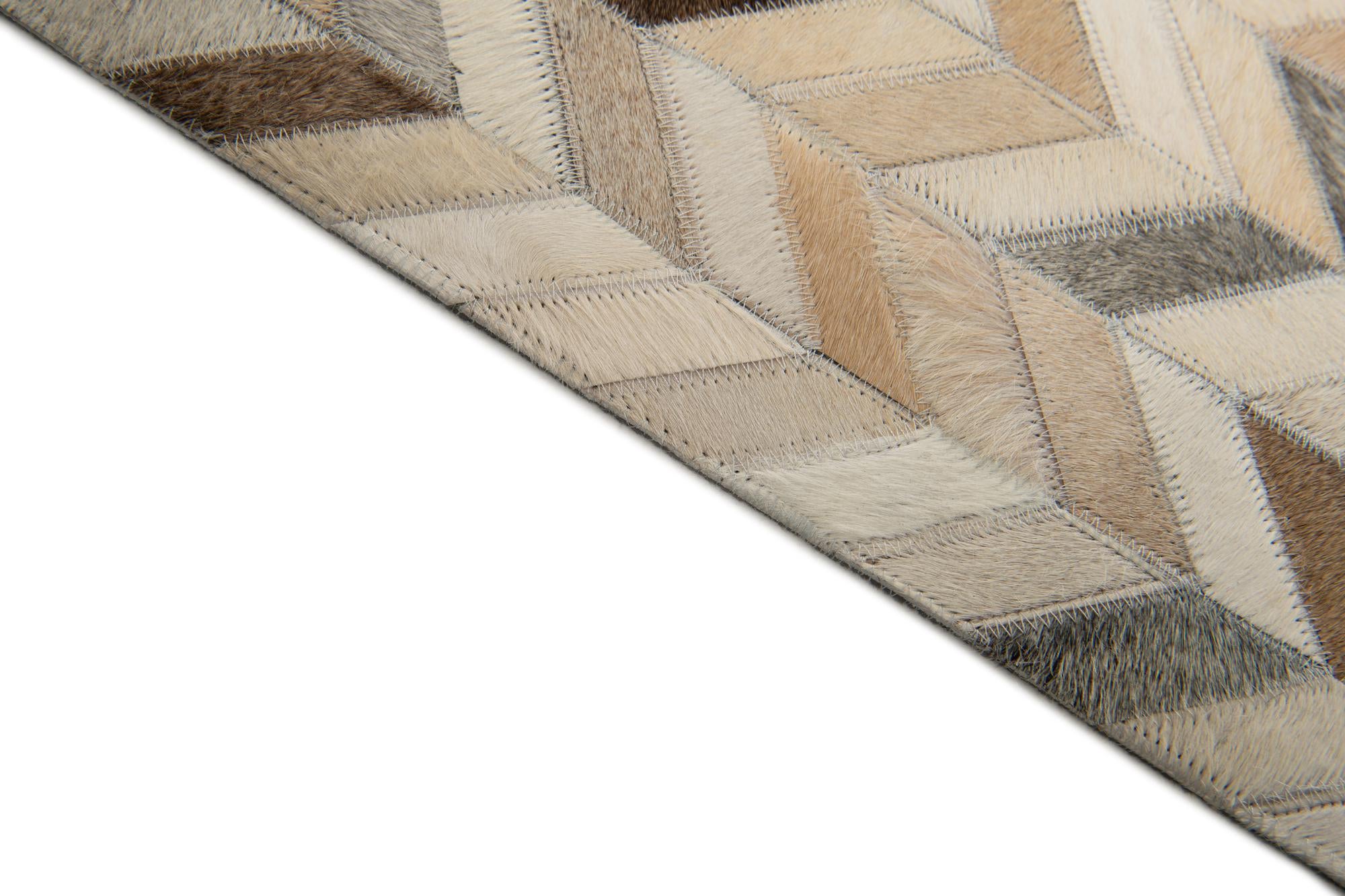 6' 9 x 9' 10 Cowhide Stocks Rug