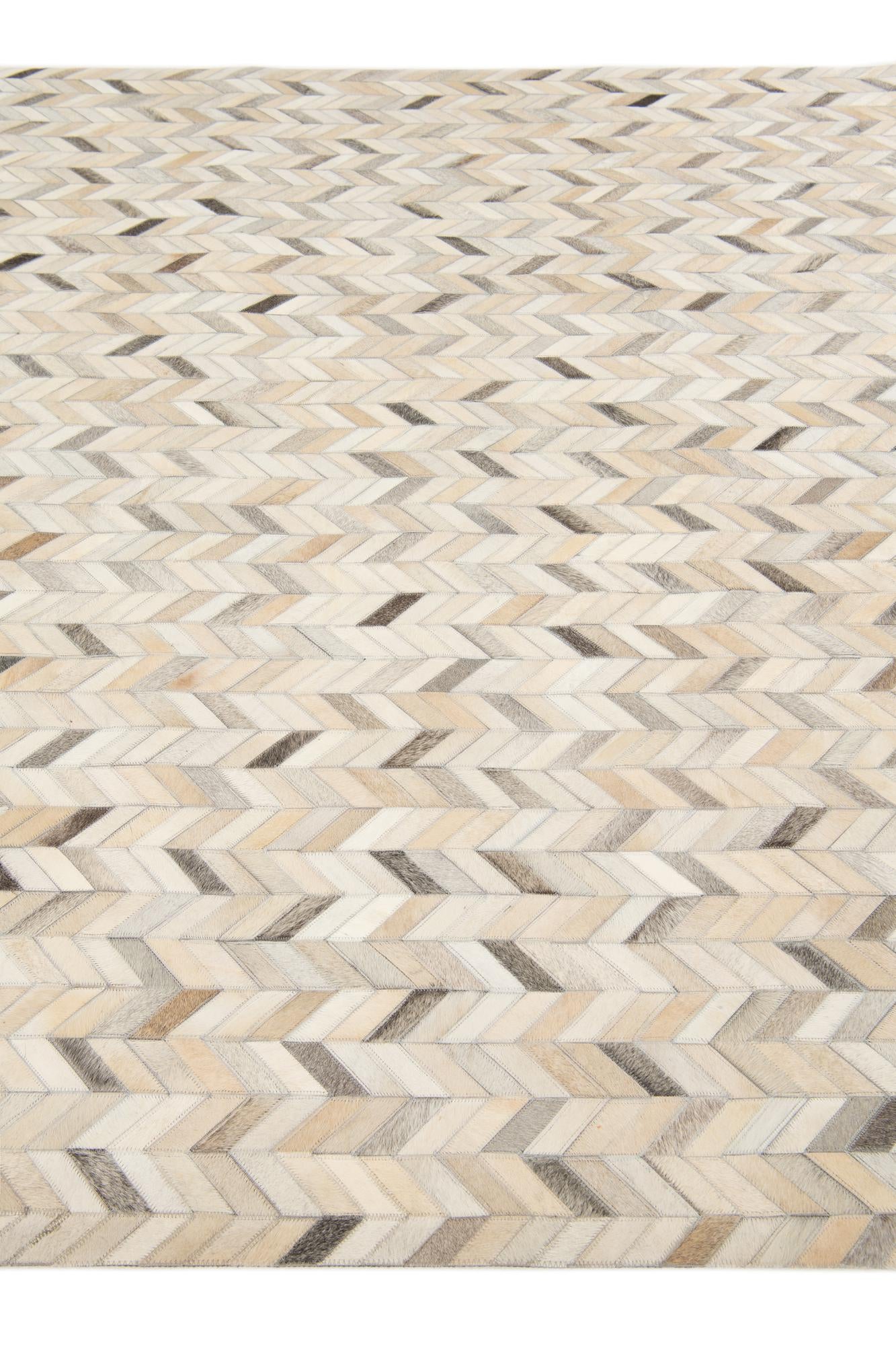 6' 9 x 9' 11 Cowhide Stocks Rug