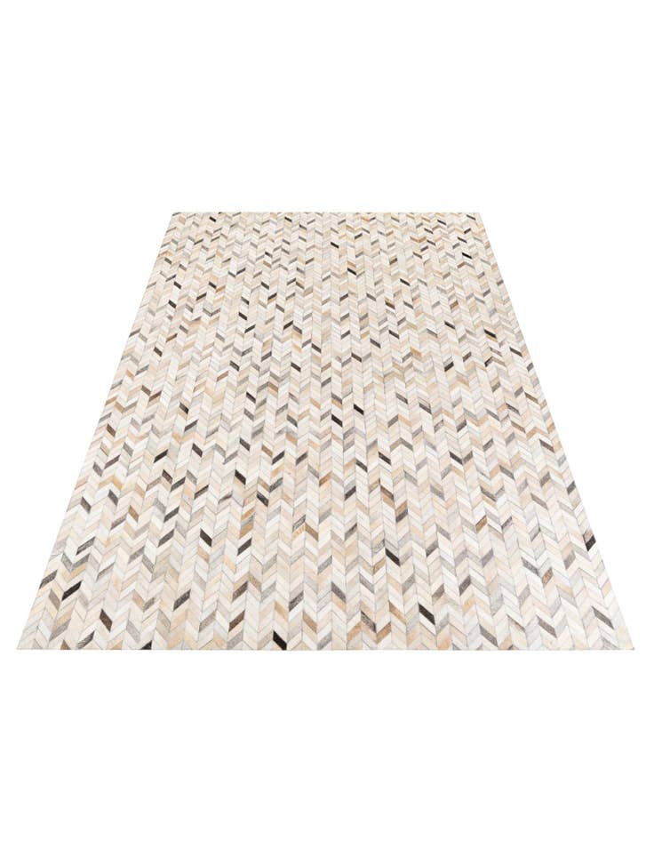 Detail image of 6' 8 x 9' 10 Cowhide Stocks Rug