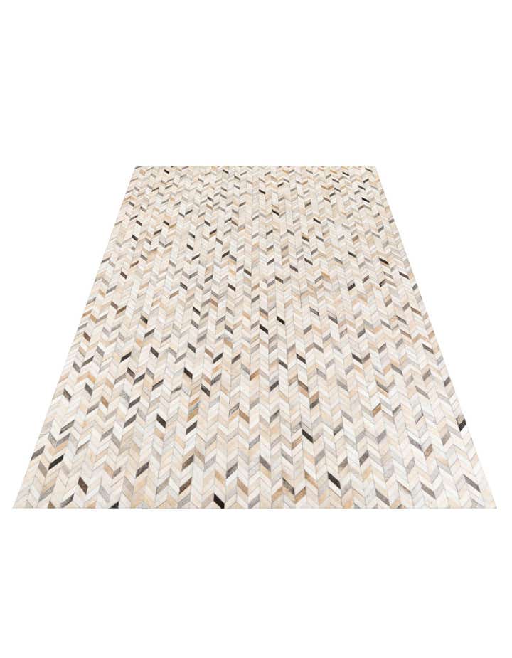 6' 8 x 9' 10 Cowhide Stocks Rug