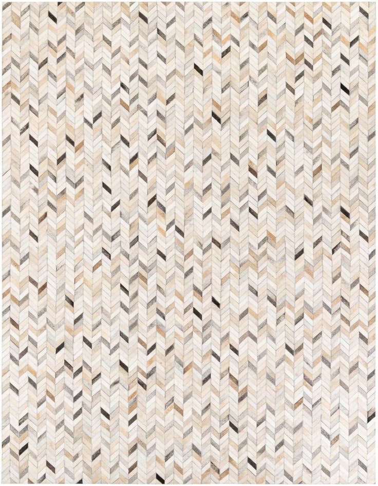 Detail image of 6' 8 x 9' 10 Cowhide Stocks Rug