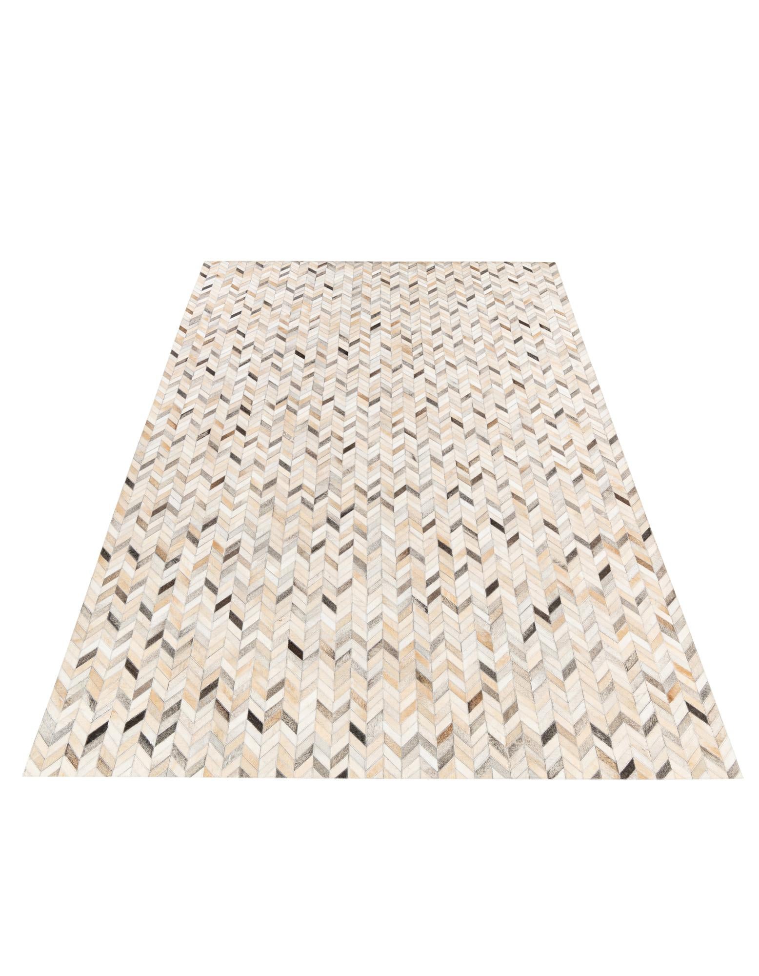 6' 8 x 9' 11 Cowhide Stocks Rug