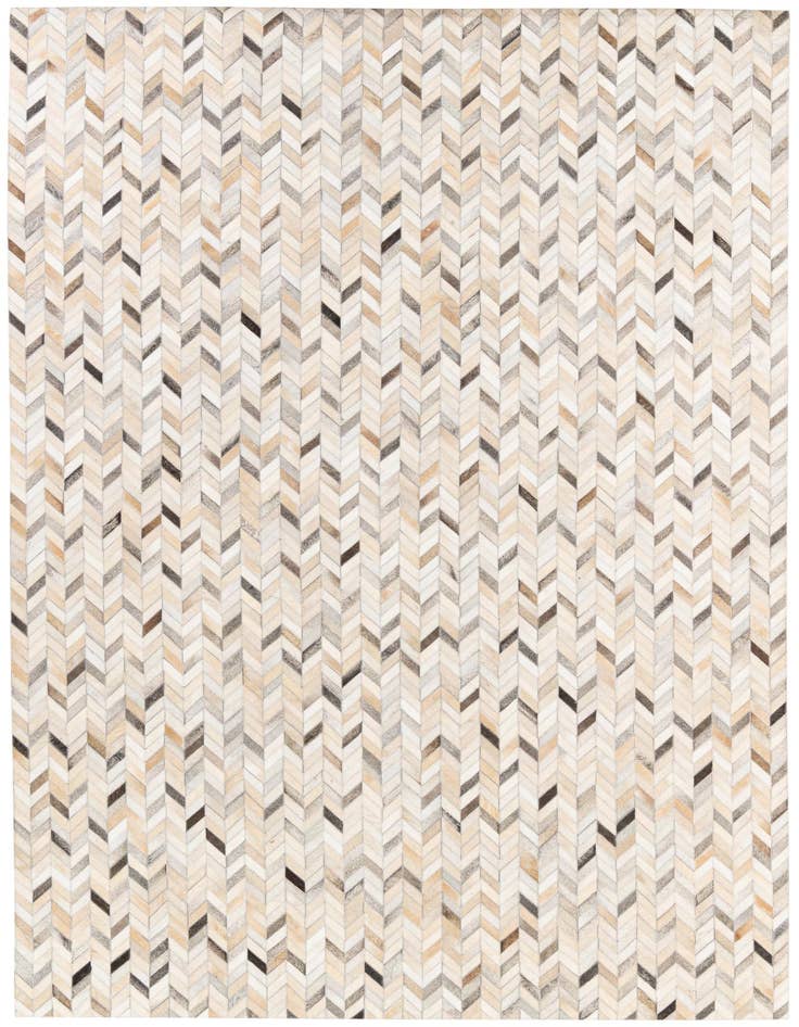 Detail image of 6' 8 x 9' 11 Cowhide Stocks Rug