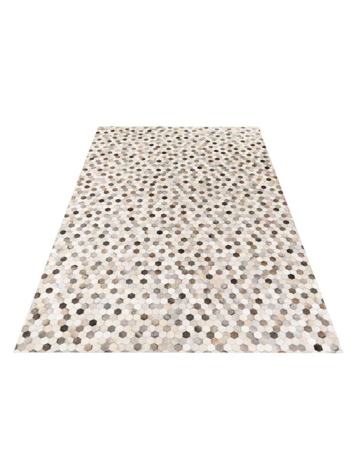 6' 8 x 10' Cowhide Stocks Rug