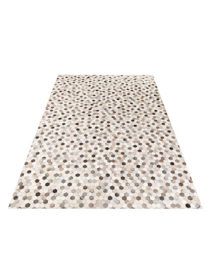 Detail image of 6' 8 x 10' Cowhide Stocks Rug