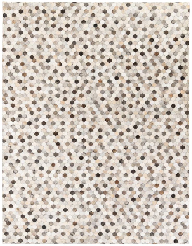 Detail image of 6' 8 x 10' Cowhide Stocks Rug