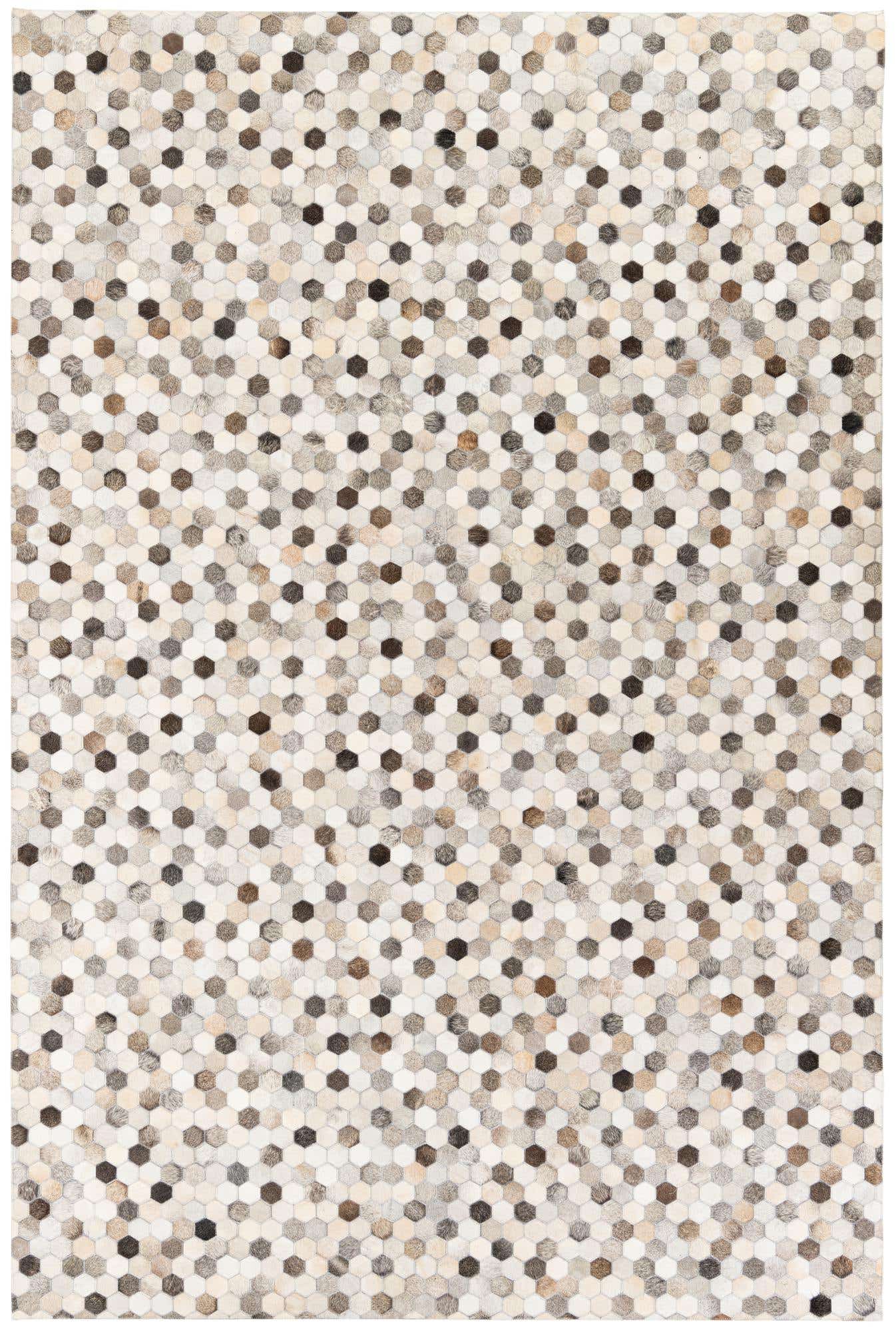 6' 8 x 10' Cowhide Stocks Rug