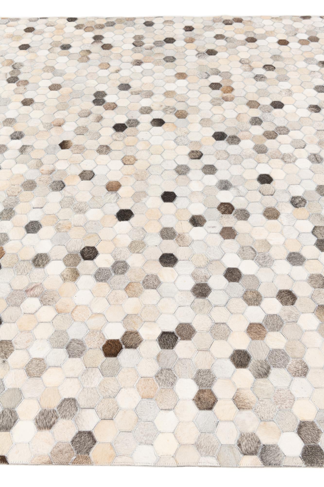 6' 7 x 10' 1 Cowhide Stocks Rug