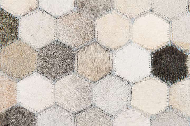 6' 7 x 10' 1 Cowhide Stocks Rug