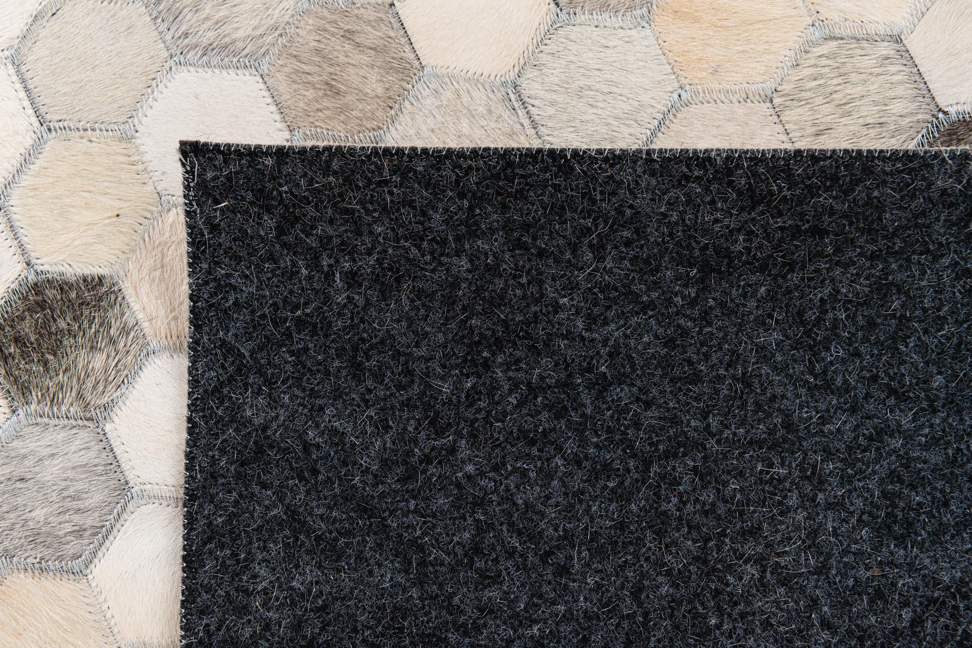 6' 7 x 10' 1 Cowhide Stocks Rug