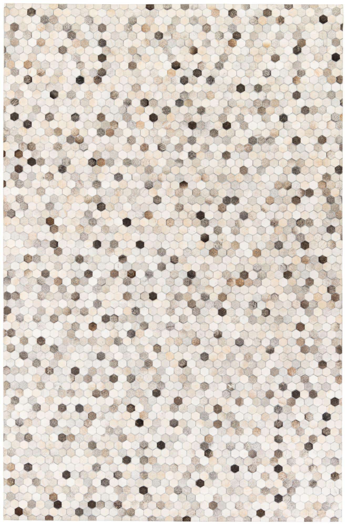6' 7 x 10' 1 Cowhide Stocks Rug