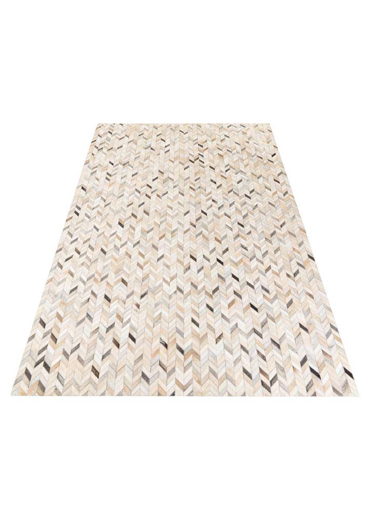 6' 8 x 9' 11 Cowhide Stocks Rug
