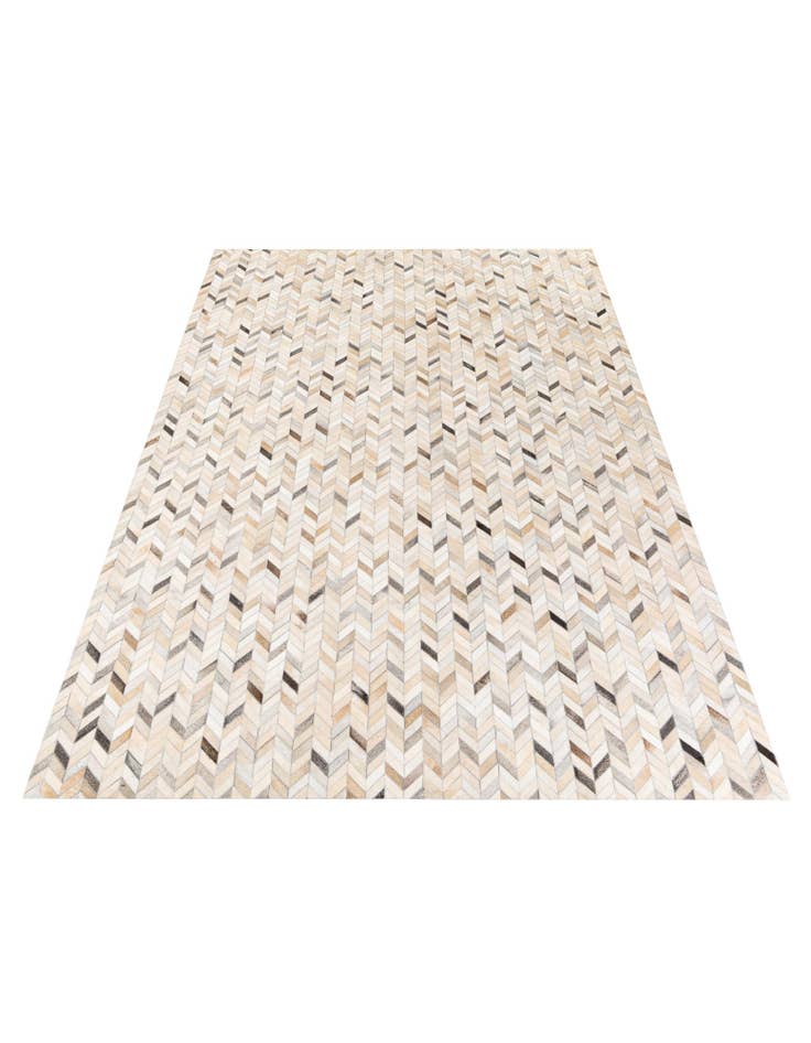 Detail image of 6' 8 x 9' 11 Cowhide Stocks Rug