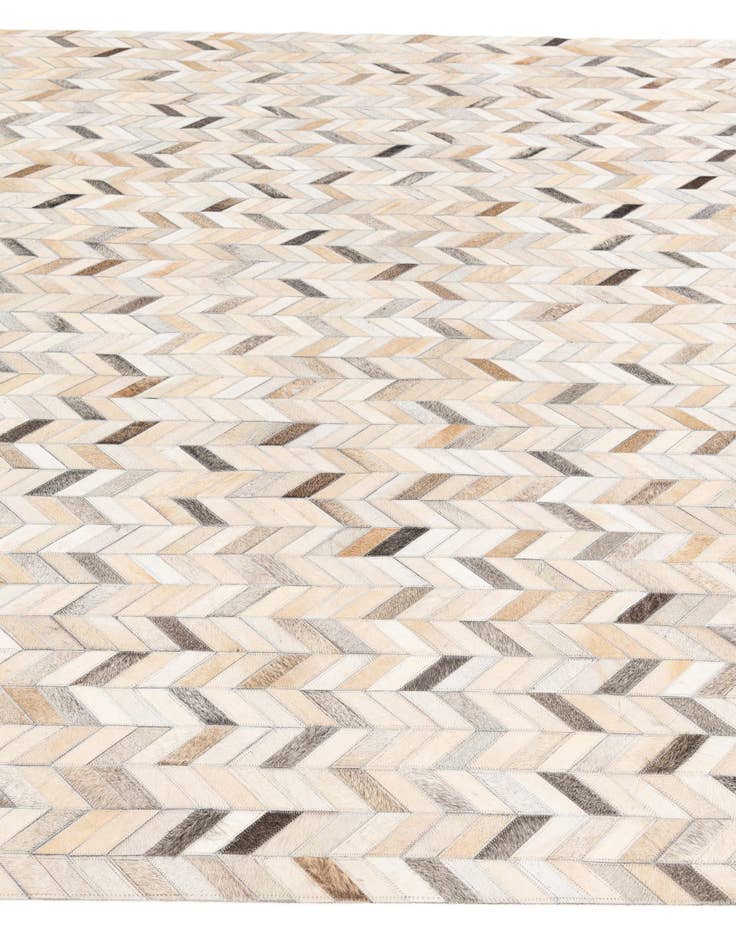 Detail image of 6' 8 x 9' 11 Cowhide Stocks Rug