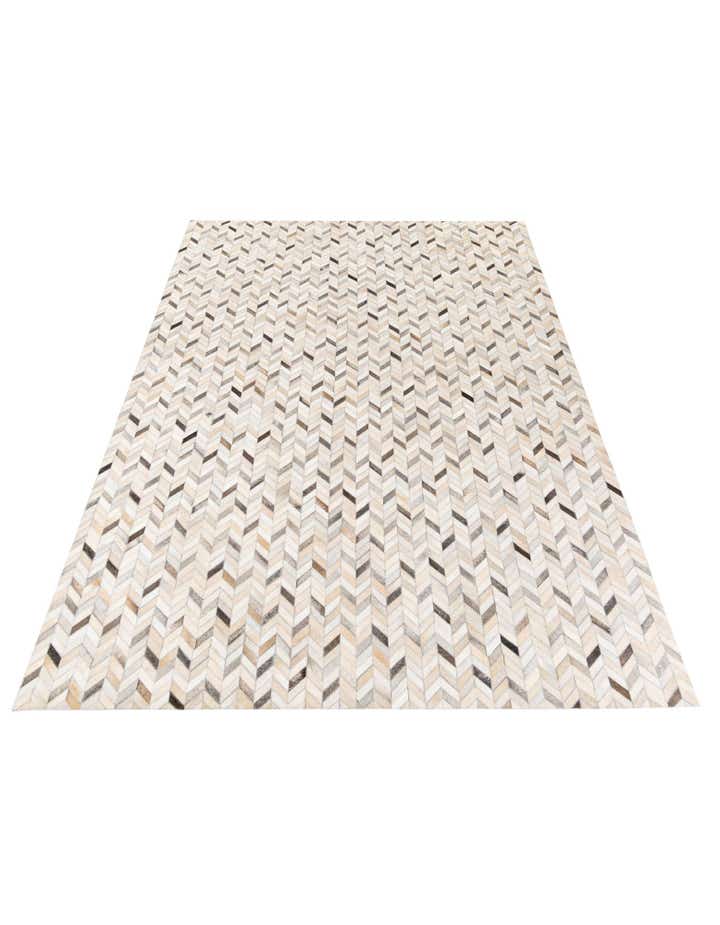 6' 7 x 9' 10 Cowhide Stocks Rug