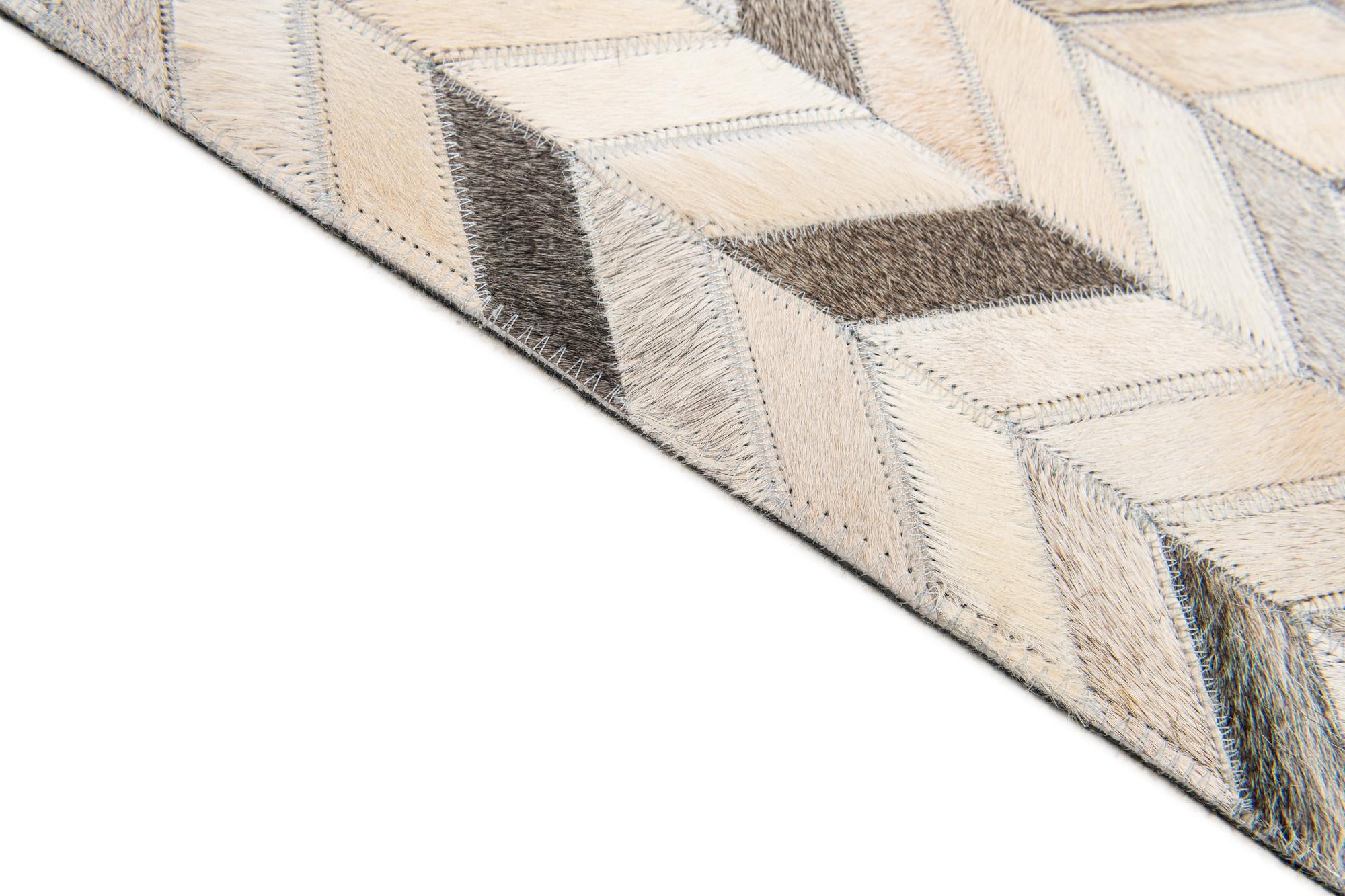 6' 7 x 9' 10 Cowhide Stocks Rug