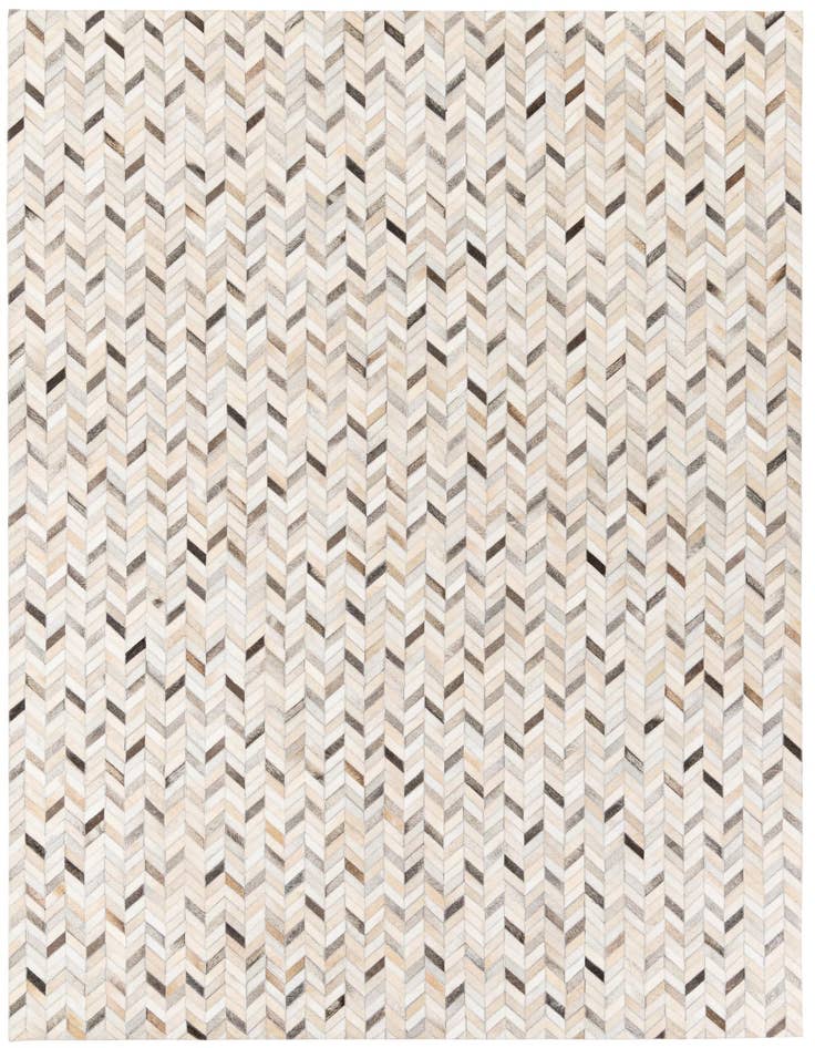Detail image of 6' 7 x 9' 10 Cowhide Stocks Rug