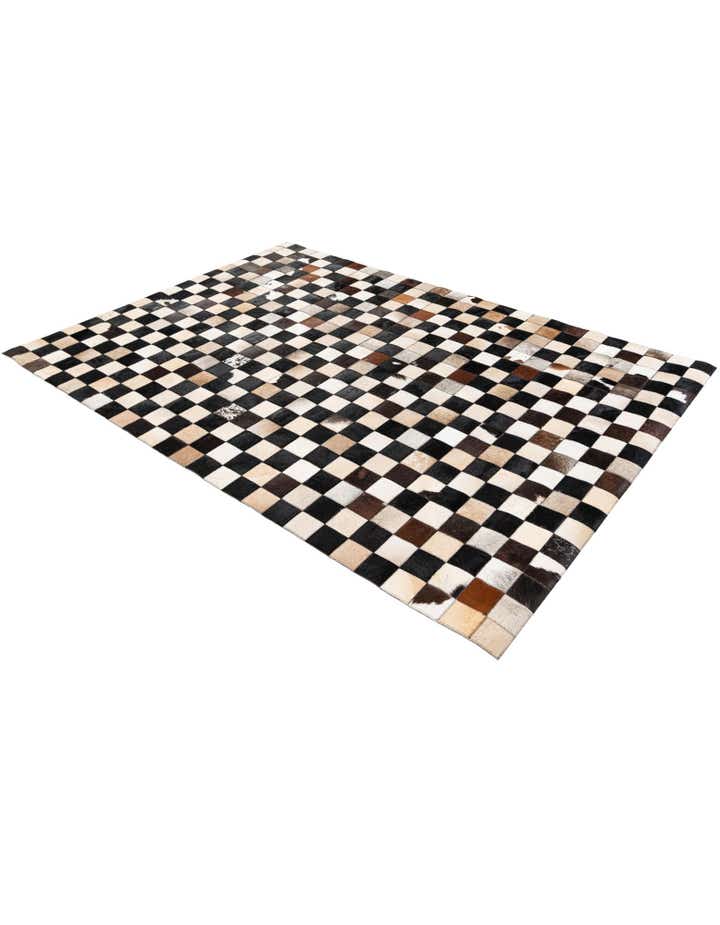 4' 9 x 6' 7 Cowhide Stocks Rug