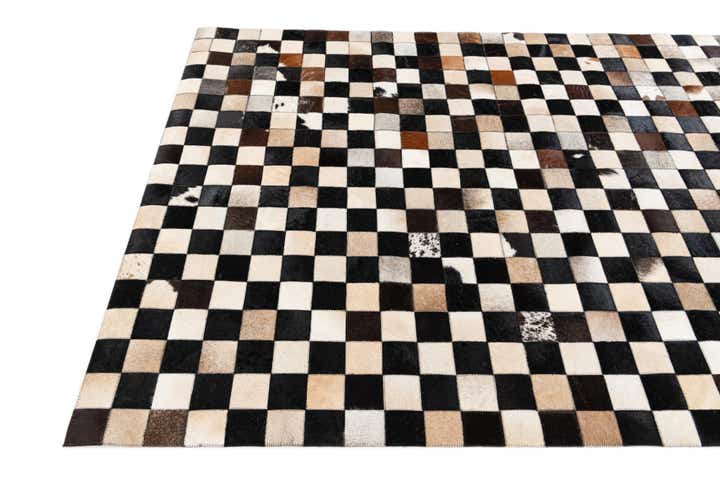 4' 9 x 6' 7 Cowhide Stocks Rug