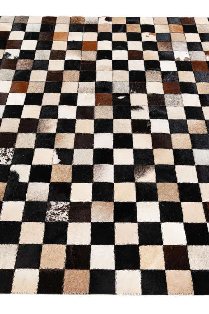 4' 9 x 6' 7 Cowhide Stocks Rug