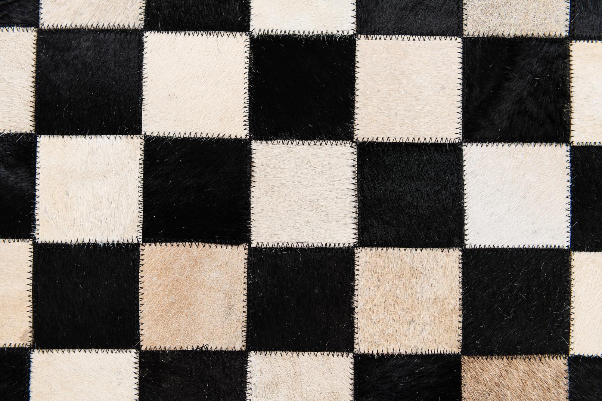 4' 9 x 6' 8 Cowhide Stocks Rug
