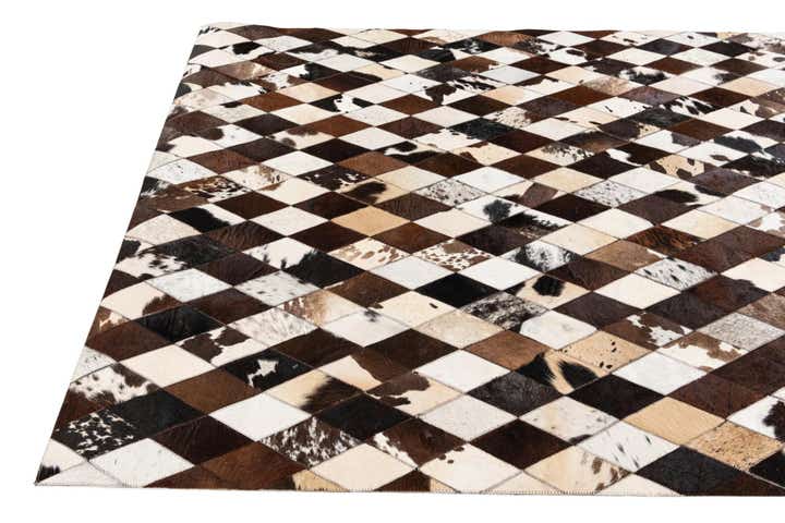 4' 8 x 6' 9 Cowhide Stocks Rug
