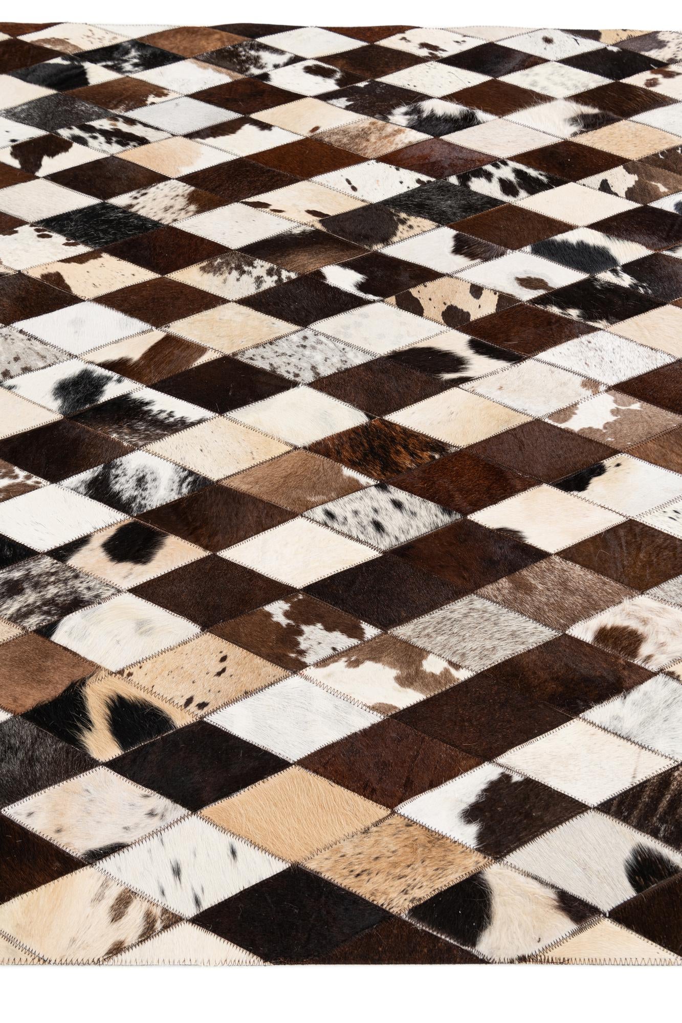 4' 8 x 6' 9 Cowhide Stocks Rug