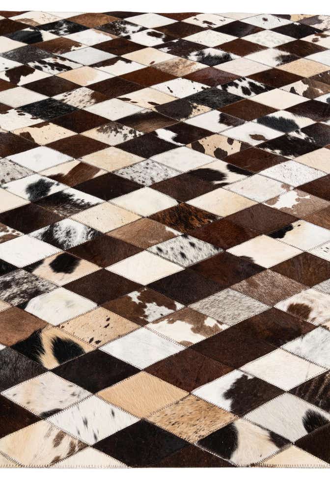 4' 8 x 6' 9 Cowhide Stocks Rug