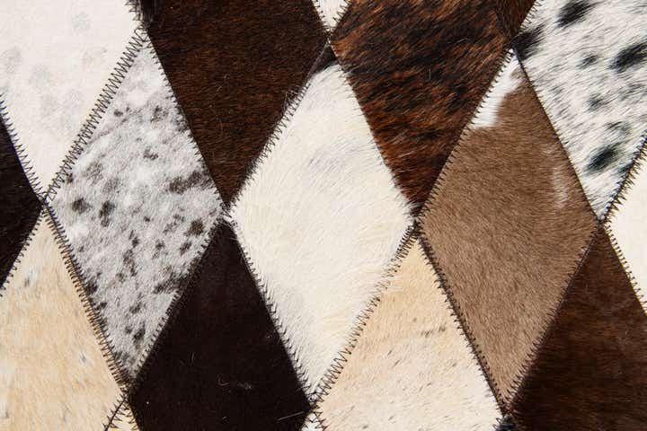 4' 8 x 6' 9 Cowhide Stocks Rug