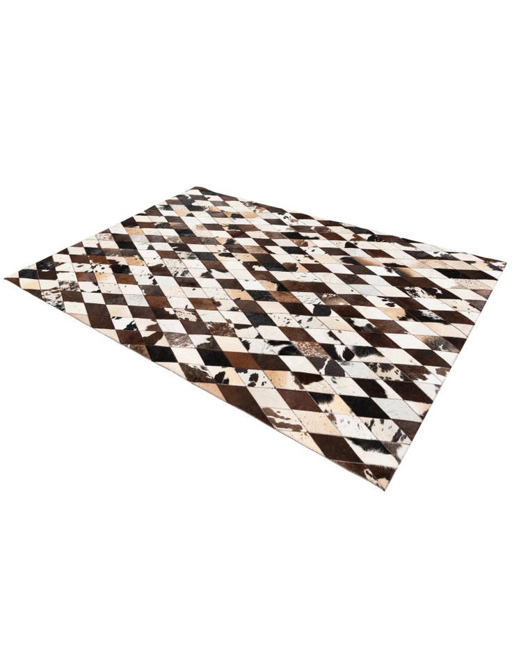Detail image of 4' 8 x 6' 9 Cowhide Stocks Rug