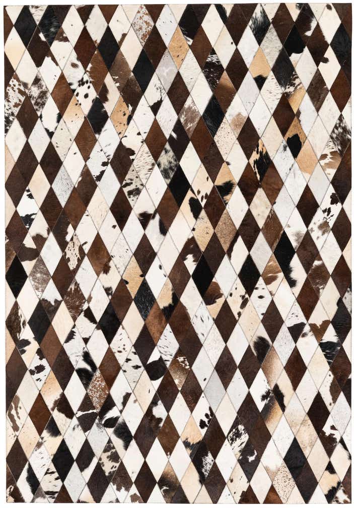 4' 8 x 6' 9 Cowhide Stocks Rug