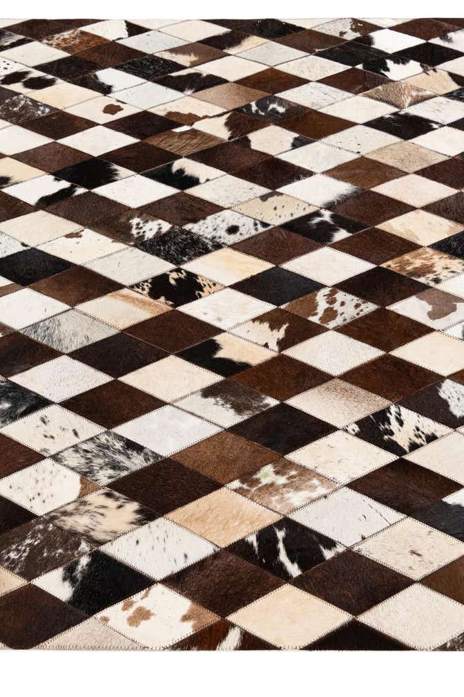 4' 8 x 6' 9 Cowhide Stocks Rug