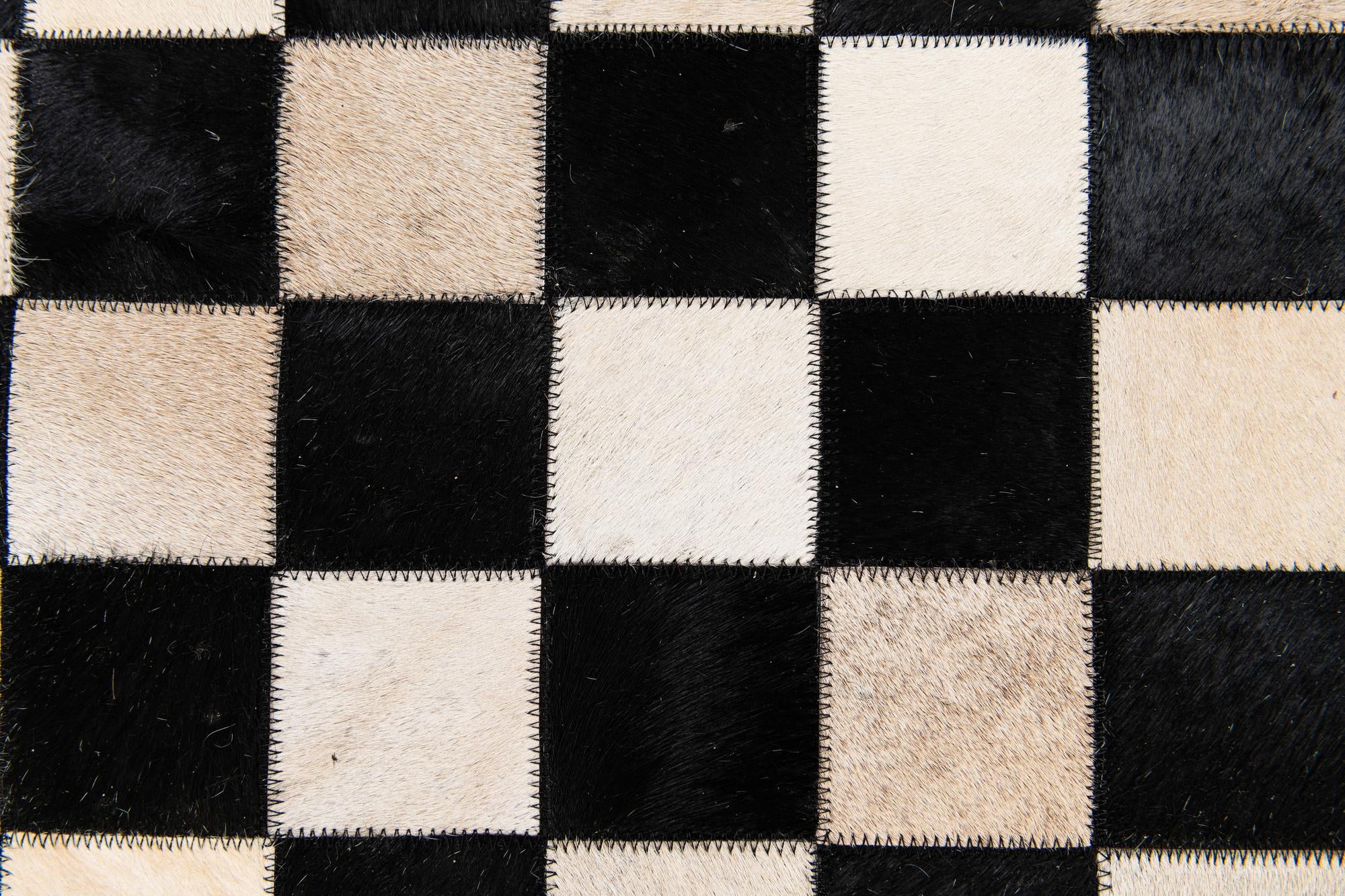 4' 9 x 6' 8 Cowhide Stocks Rug