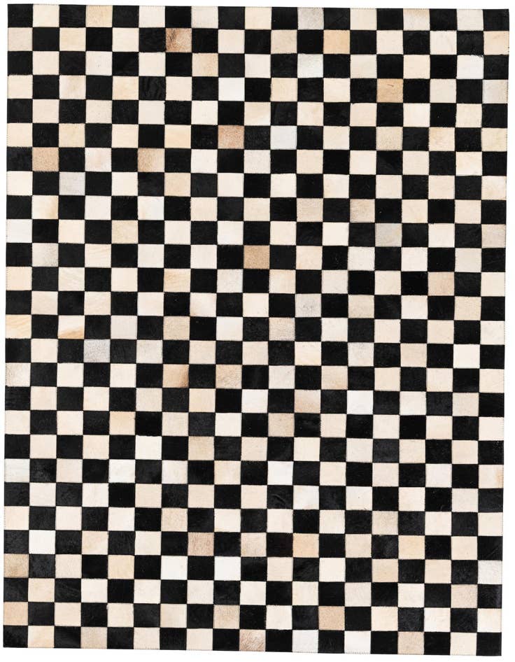 Detail image of 4' 9 x 6' 8 Cowhide Stocks Rug