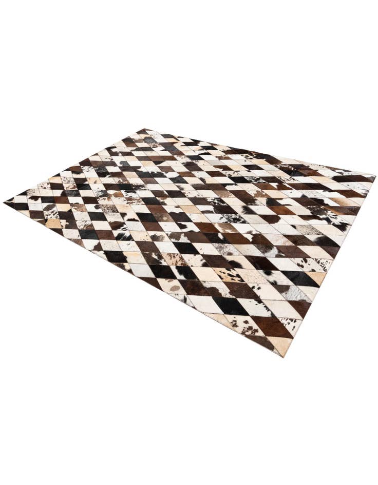 Detail image of 4' 8 x 6' 9 Cowhide Stocks Rug