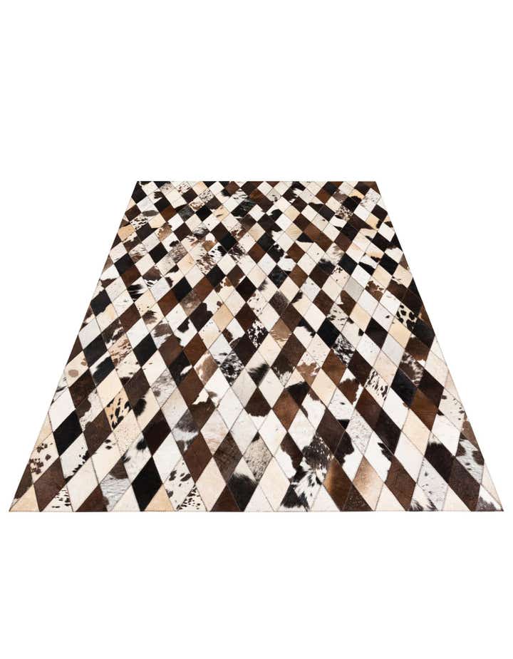 4' 8 x 6' 9 Cowhide Stocks Rug