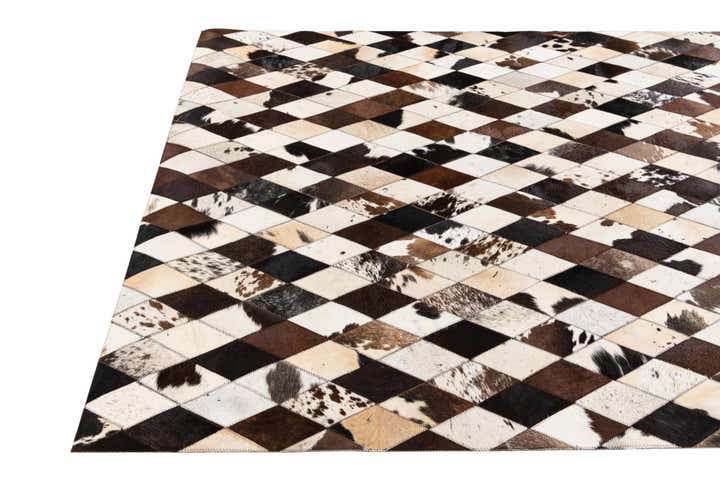 4' 8 x 6' 9 Cowhide Stocks Rug